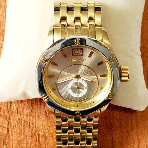 Marc Ecko Other - MARC ECKO- Gold/Stainless Steel- Chrono Watch "E16011G1" Unisex- 42mm Diameter